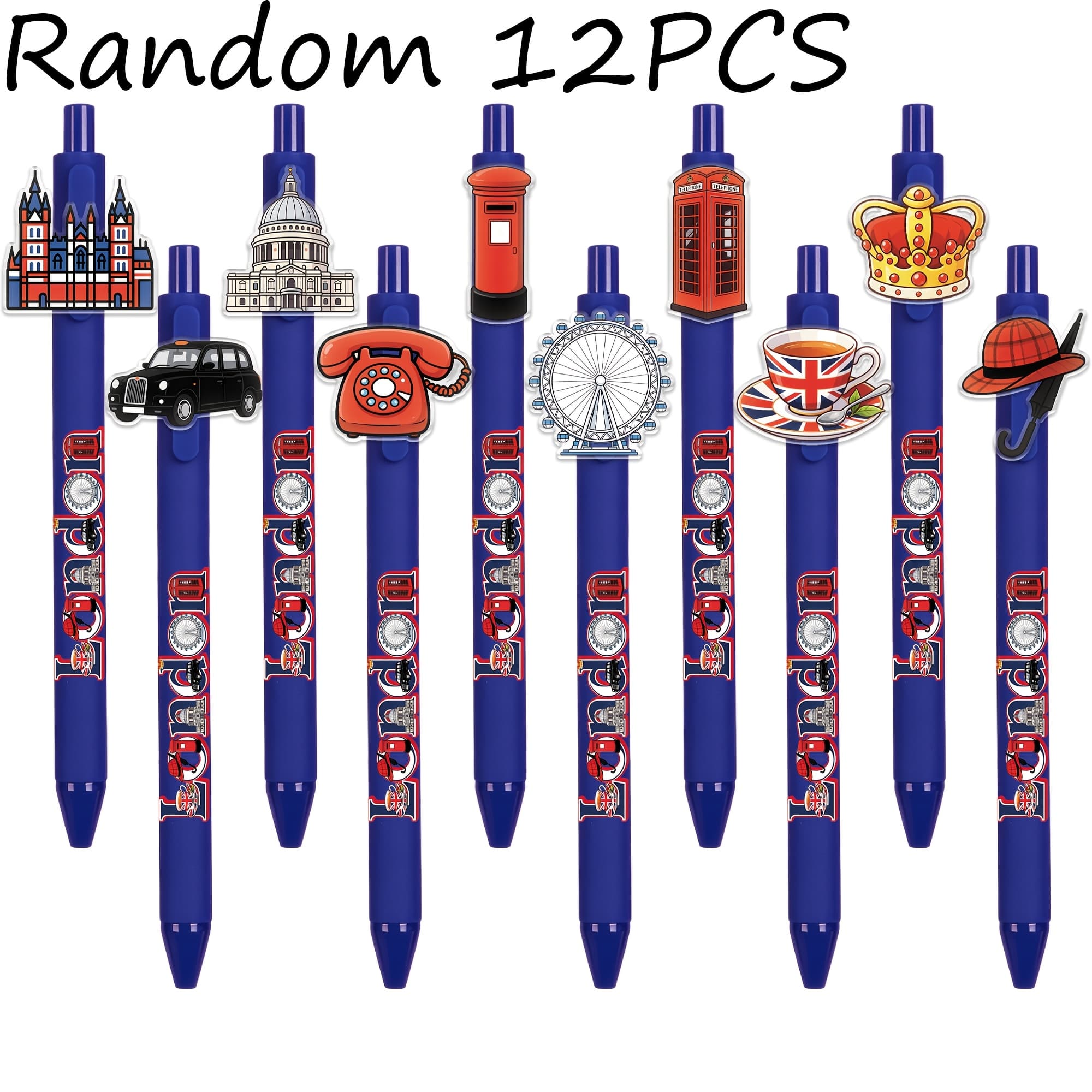 London Icons Clicker Pens (12pcs)